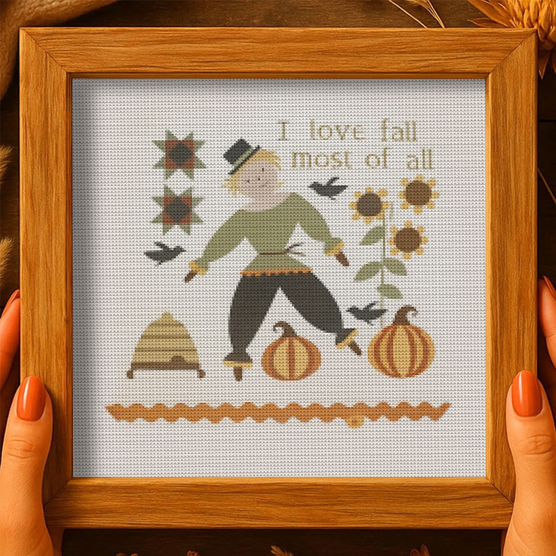 Cross Stitch Kit - Love For Autumn |  Festival Handmade Needlework | Diy Halloween Collection  - image 7