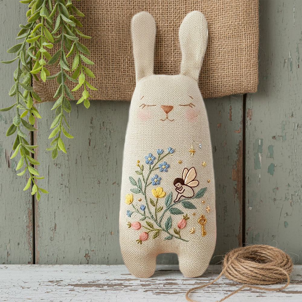 Rubbyoo Bunny Toy Embroidery Kit - The Flower Fairy | Diy Kit Kids | Diy Embroidery Kit - image 3