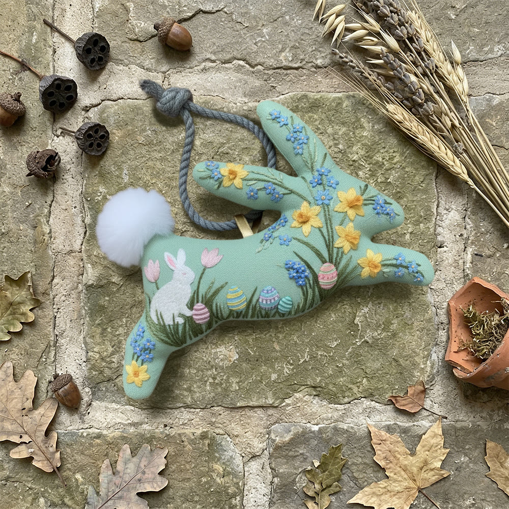 Rubbyoo Rabbit Embroidery Kit - Easter Bunny | Creative Spring Decor | Diy Holiday Gift  - image 4