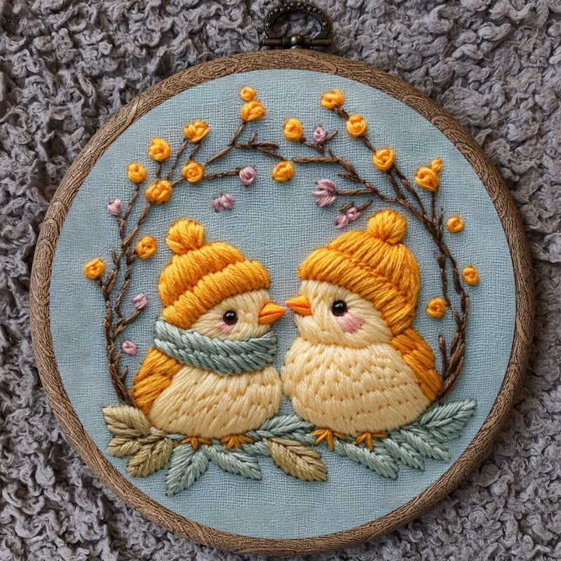 Rubbyoo Embroidery Kit - Cute Winter Birds - image 10