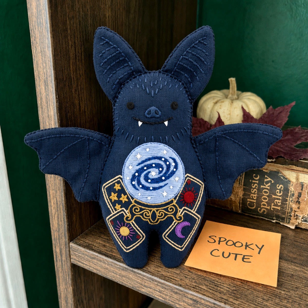 Rubbyoo Bat Embroidery Kit - Fortune Teller | Mystical Crystal Ball Craft | Witchy Handmade Decoration - image 9