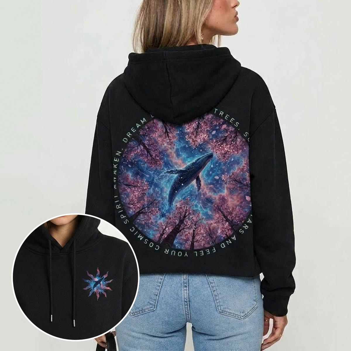 Rubbyoo Soar With The Stars Unisex Hoodie - image 2