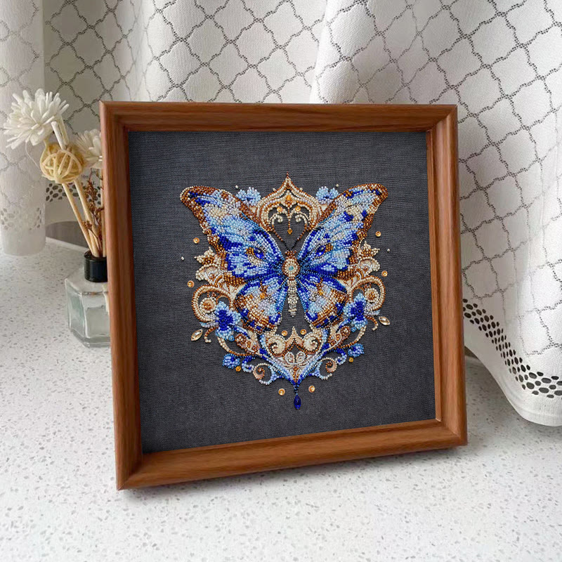 Rubbyoo Bead Embroidery Kit - Stunning Butterfly | Precious Handmade Art | Perfect Gift For Her - image 10