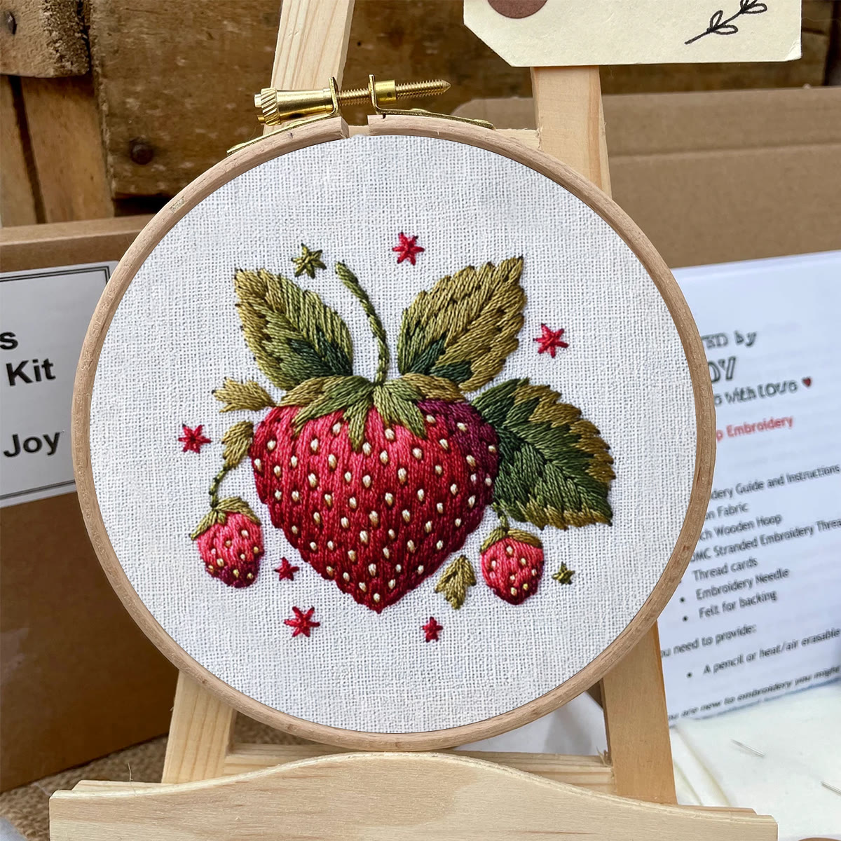 Rubbyoo Embroidery Kit- Cute Strawberry - image 6