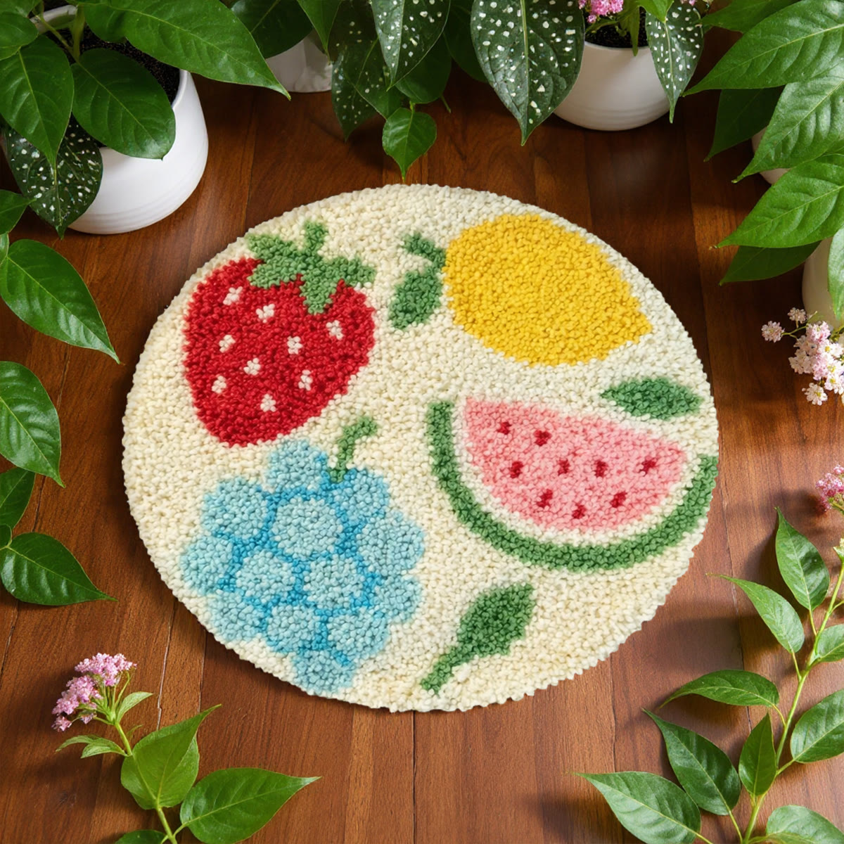 Rubbyoo Latch Hook Rug Kit - Ripe Fruit | Handmade Art For Beginners | Suitable For Home Decoration - image 7