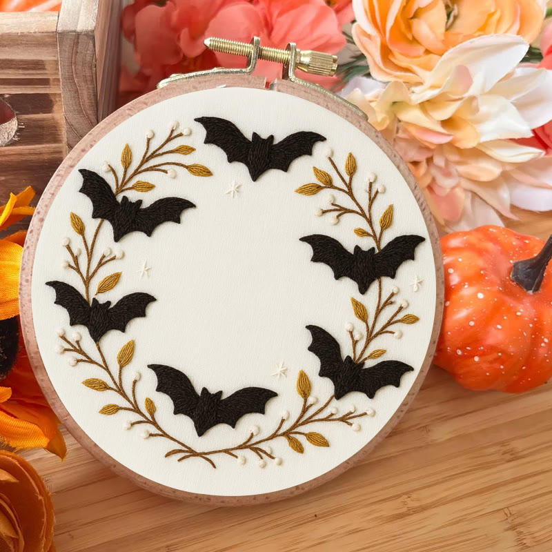 Rubbyoo Embroidery Kit - Halloween Bats | Easy Needle Craft | Perfect For Home Decor - image 8