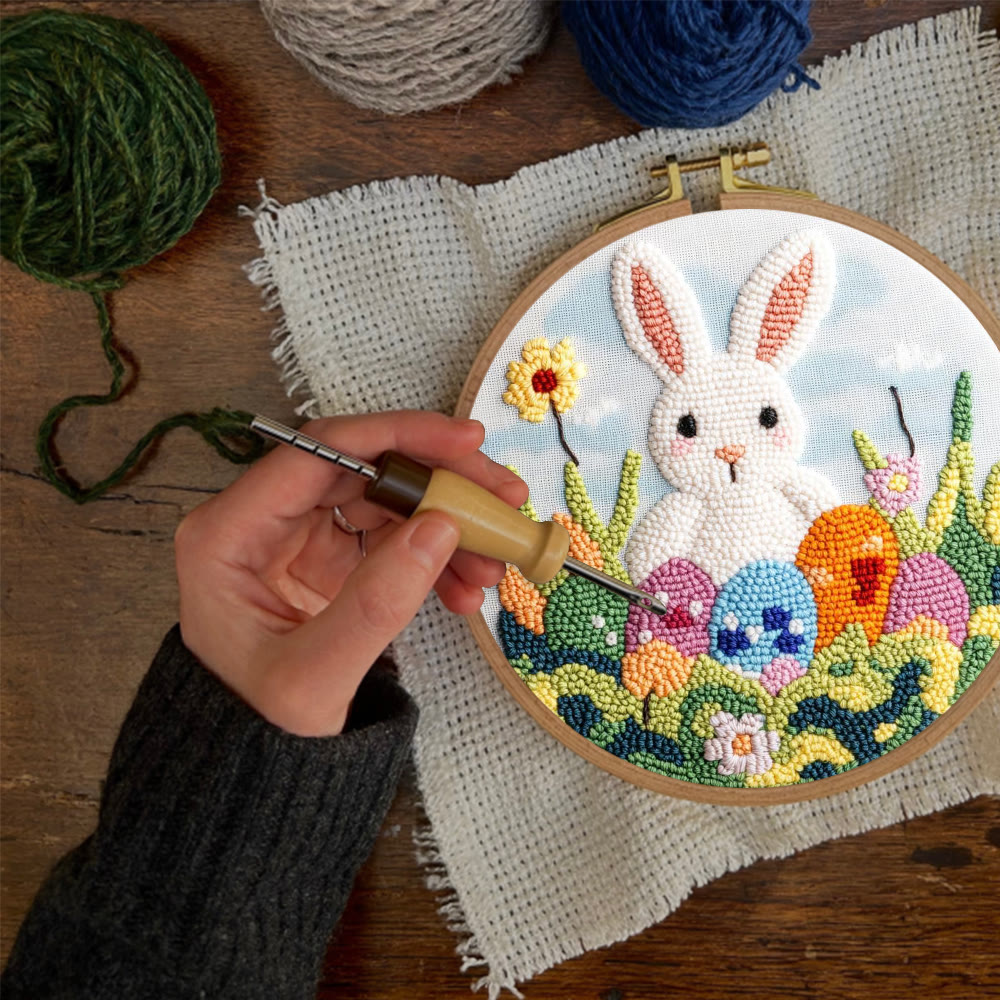 Spring Easter Meadow Punch Needle Kit - Easy Craft | Cheerful Festival Gift - image 4