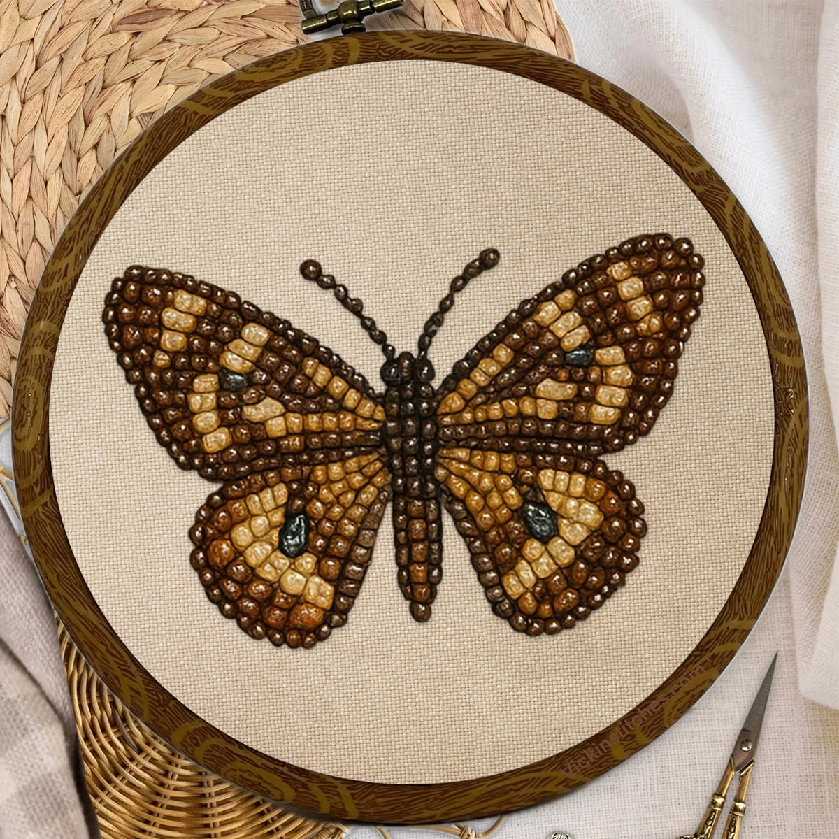 Rubbyoo Bead Embroidery Kit - Aesthetic Butterfly | Handmade Insect Craft  | Diy Birthday Gift Ideas  - image 8