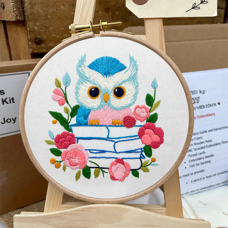 Rubbyoo Embroidery Kit - Owl Loves Reading - image 6