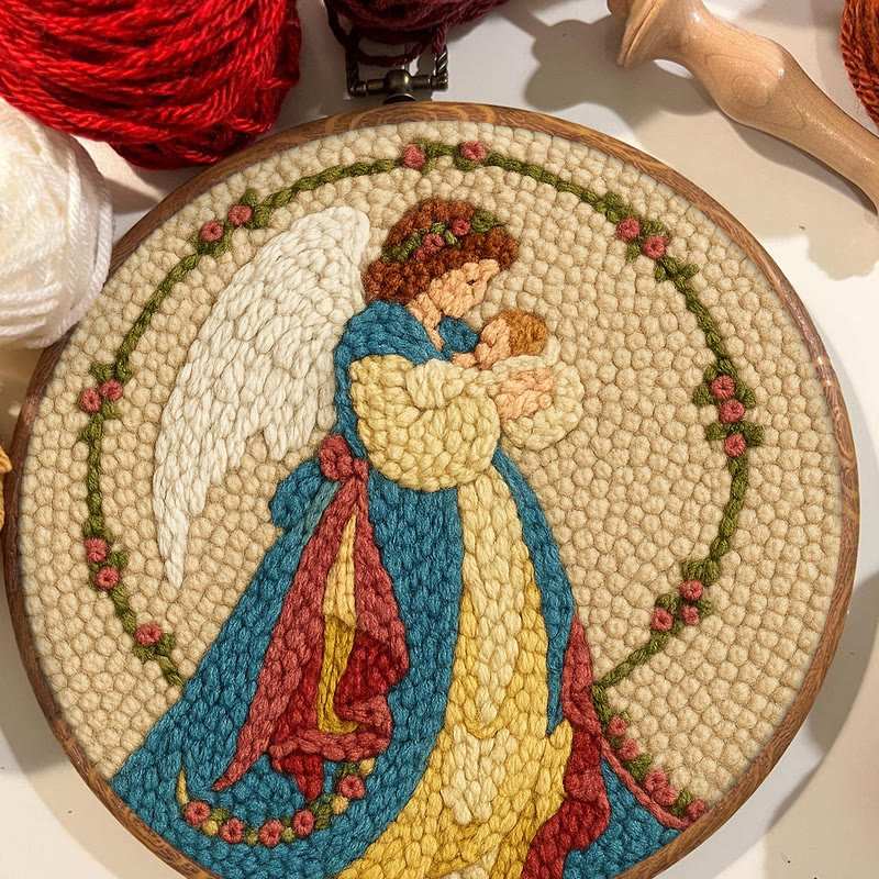 Birth Of Jesus Punch Needle Kit - Bible Wall Art | Holy Christmas Decor - image 3