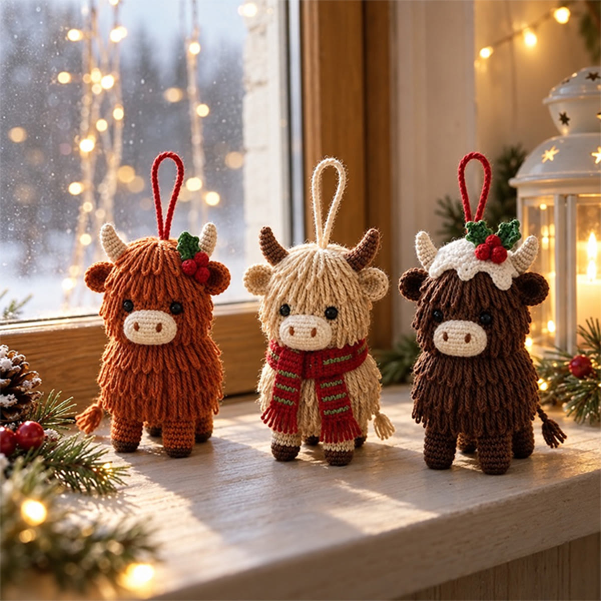 Diy Handmade Highland Cow Crochet Kit - Festive Hanging Ornament | Special Holiday Gift  - image 5
