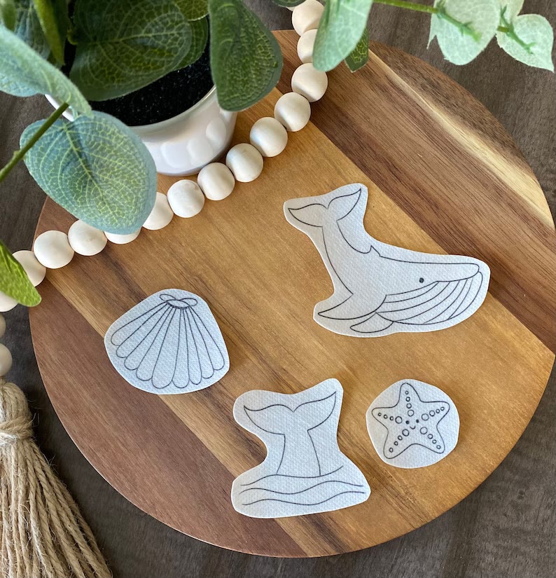 Christmas Stick And Stitch Patterns | Diy Marine Animals Stick | Perfect For Various Cloth Creation  - image 3