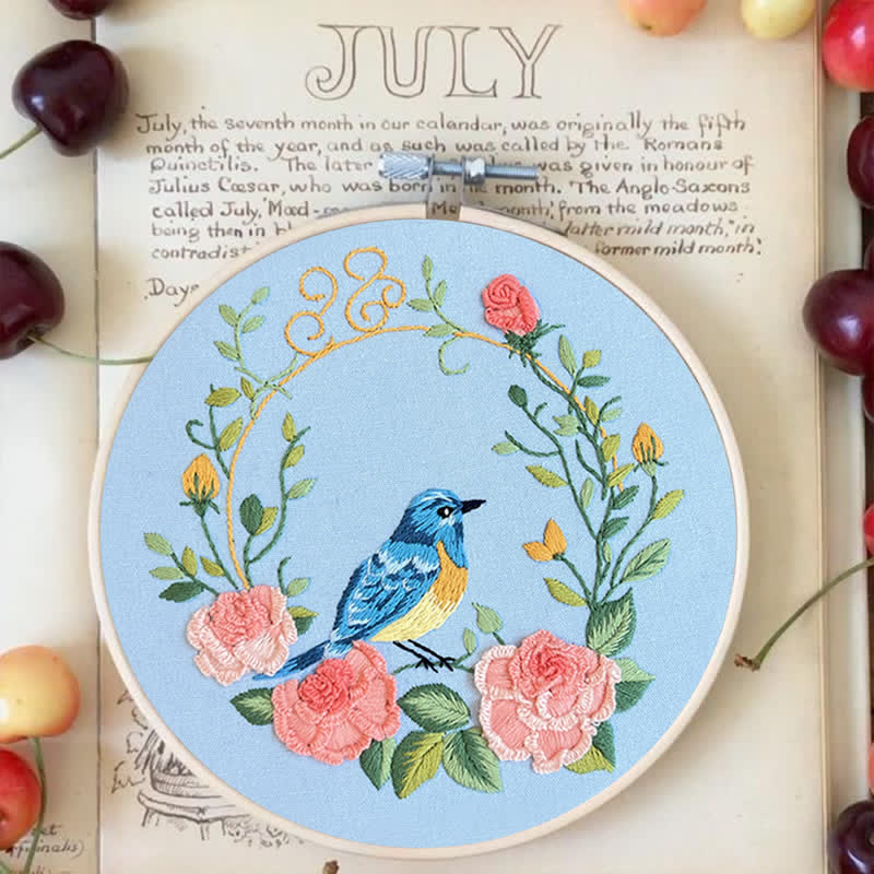 Rubbyoo Embroidery Kit -Exotic Bird-Flowers - image 3