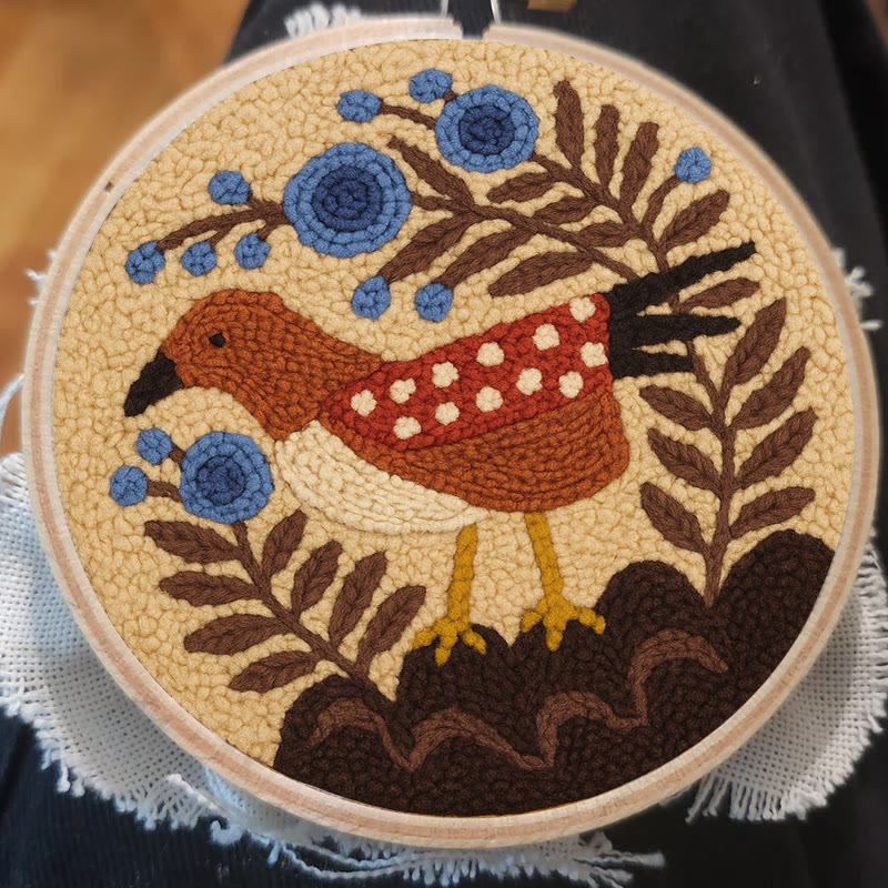 Little Turtledove Punch Needle Kit - Unique Bird Art | Perfect Craft For Beginner - image 6