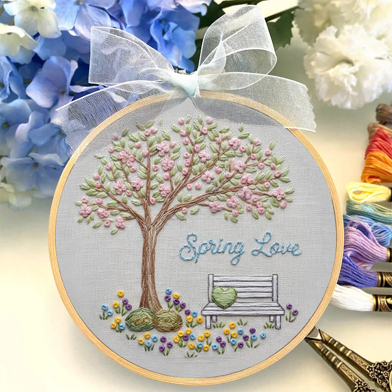 Rubbyoo Embroidery Kit - Spring Love | Diy Valentine's Day Gift |handmade Hoop Art  - image 4