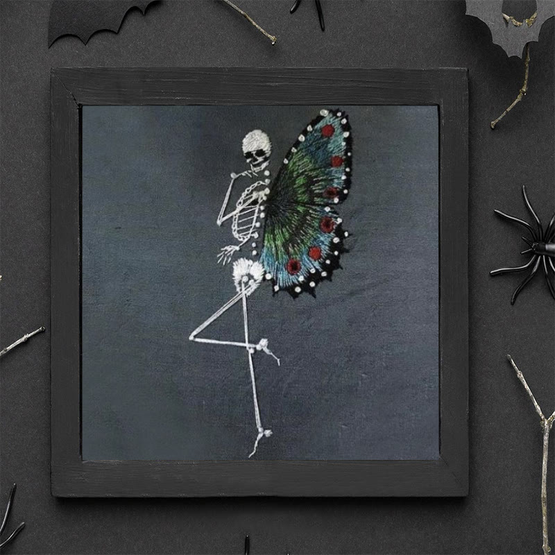 Rubbyoo Embroidery Kit - Skeleton Butterfly | Delicate Needle Artwork | Nice For Beginner - image 9