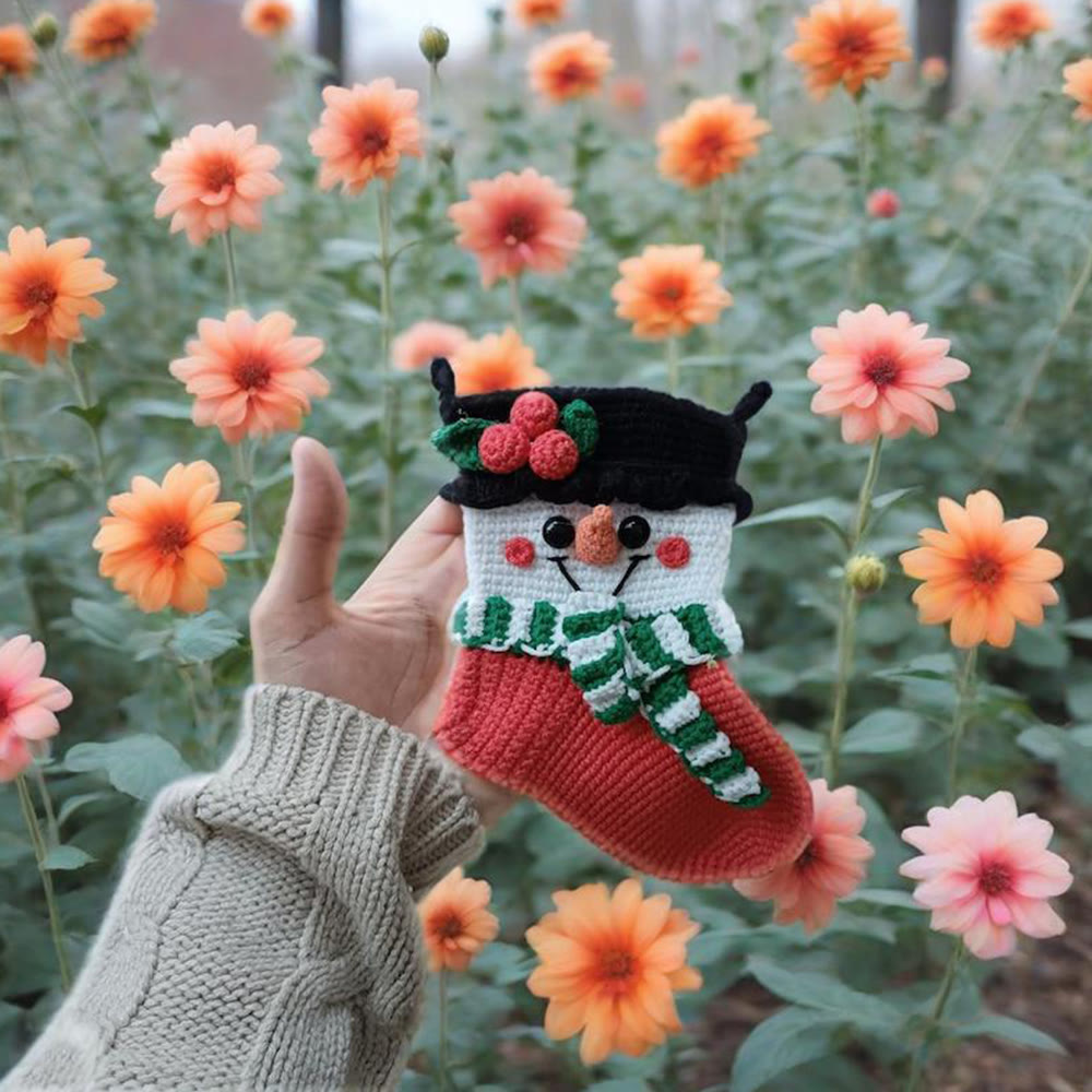 Diy Handmade Christmas Stocking Crochet Kit - Unique Christmas Tree Decor | Perfect Holiday Gifts  - C - image 4