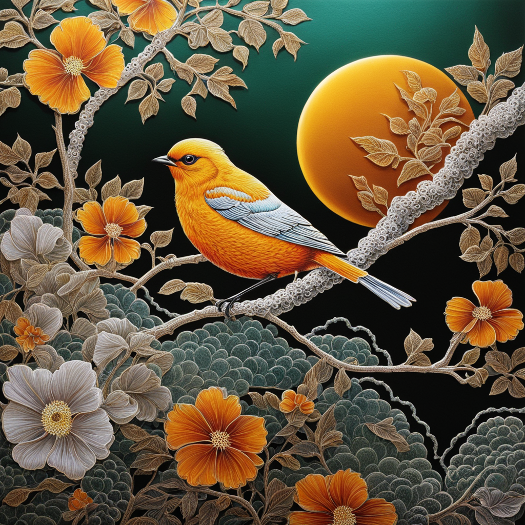 Sunshine Bird Embraced By Float  - Wooden Jigsaw Puzzle