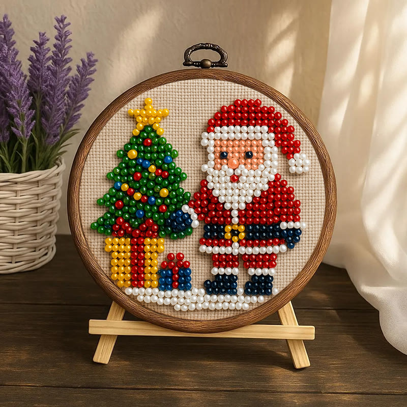 Rubbyoo Bead Embroidery Kit - Marry Christmas | Holiday Diy Artwork | Nice For Home Decor - image 6