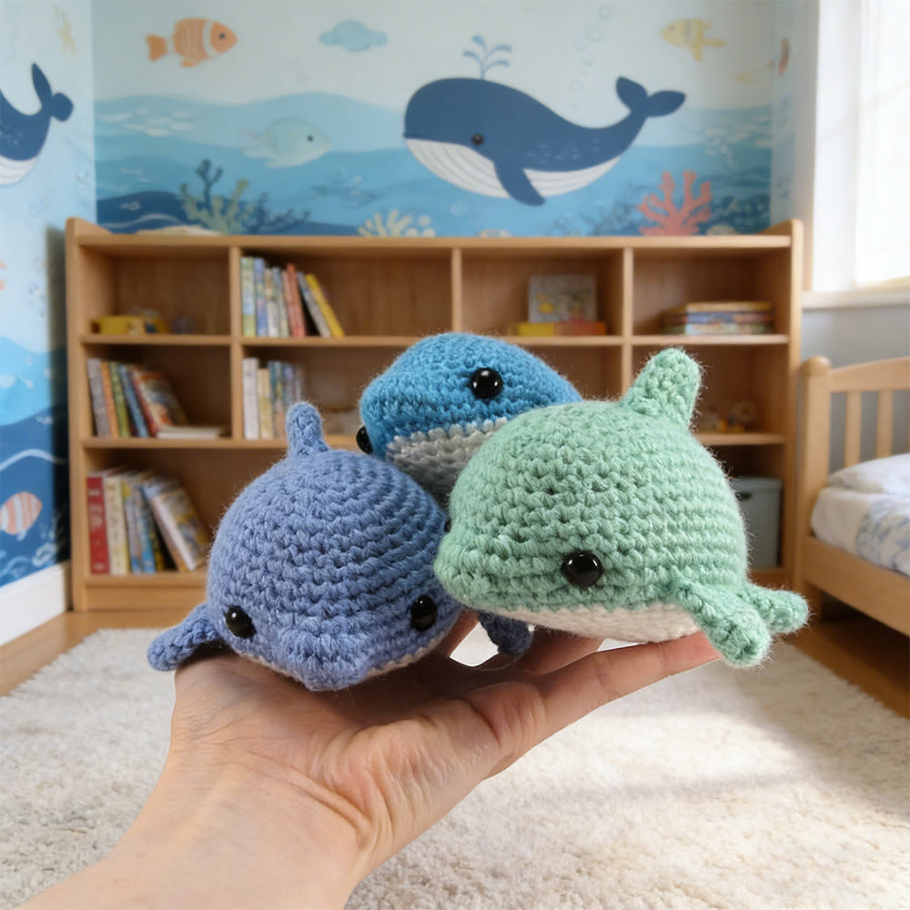 Diy Handmade Dolphin Crochet Kit - Adorable Handmade Toy | Easy Crocheted Project - image 3