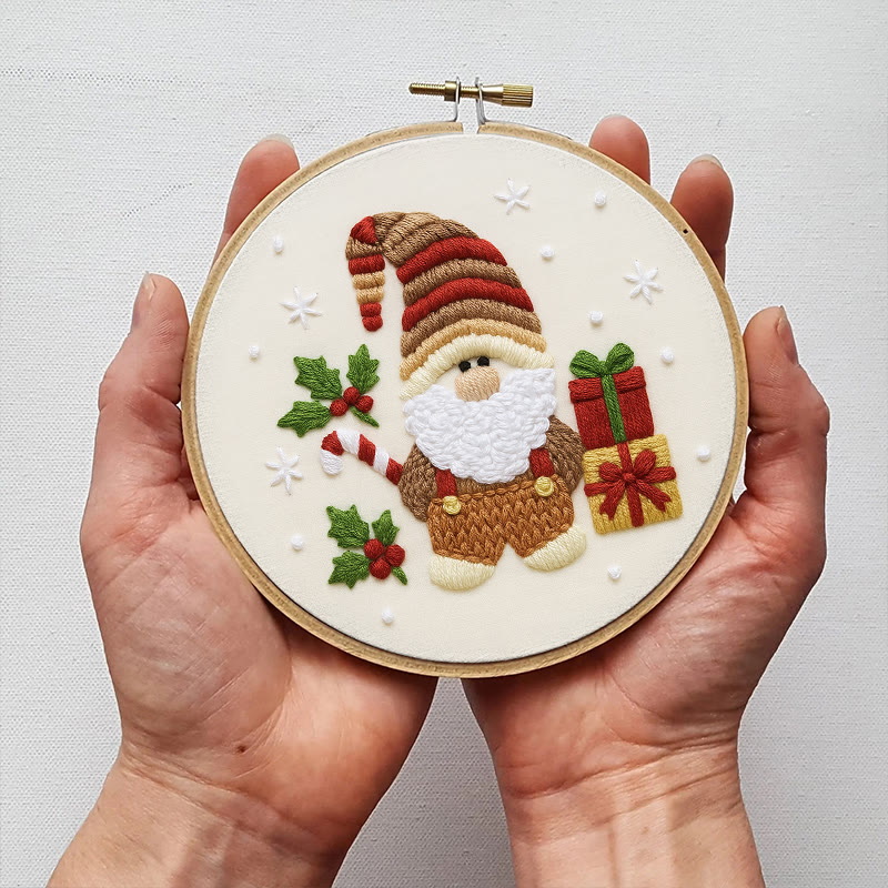 Rubbyoo Embroidery Kit - Christmas Gnome | Christmas Tree Decor | Diy Home Hanging Gifts  - image 9