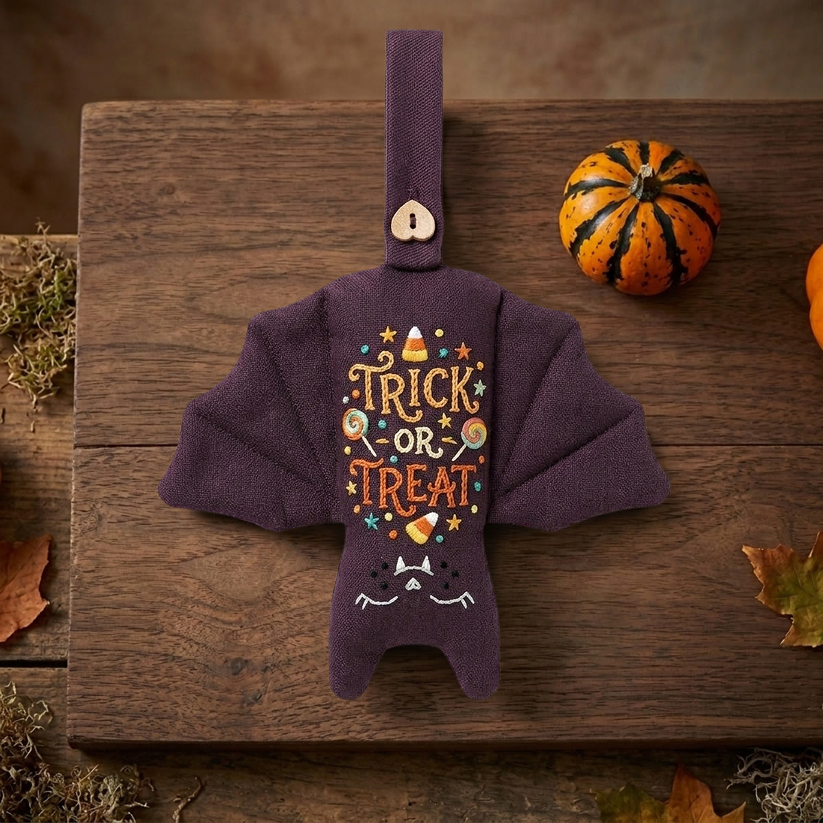 Rubbyoo Bat Embroidery Kit - Trick Or Treat | Gift For Kids | Halloween Tree Hanging - image 8