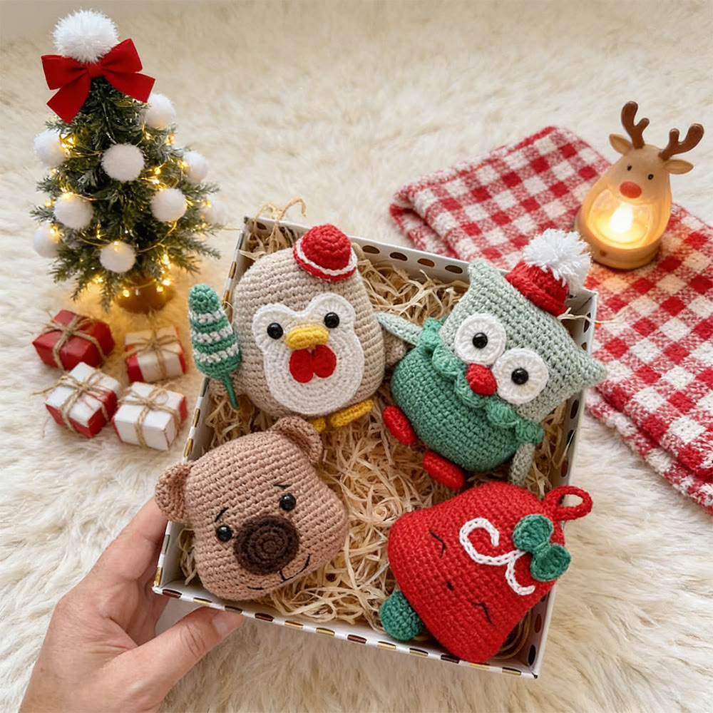 Diy Handmade Holiday Animal Crochet Kit - Handmade Christmas Collection | perfect doll for kid - image 8