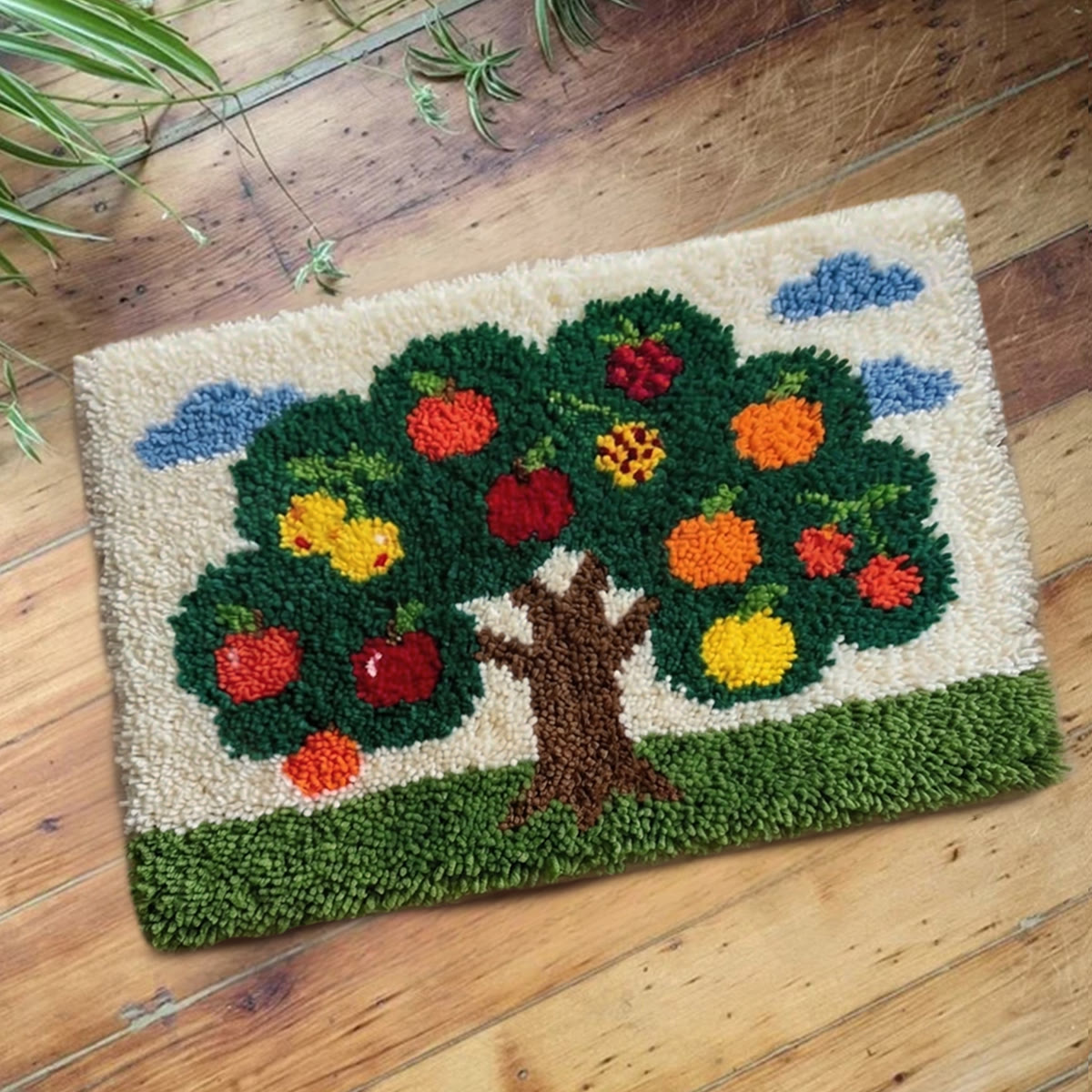 Rubbyoo Latch Hook Rug Kit - Apple Tree | Handmade Outdoor Mat | New Home Gift  - image 8