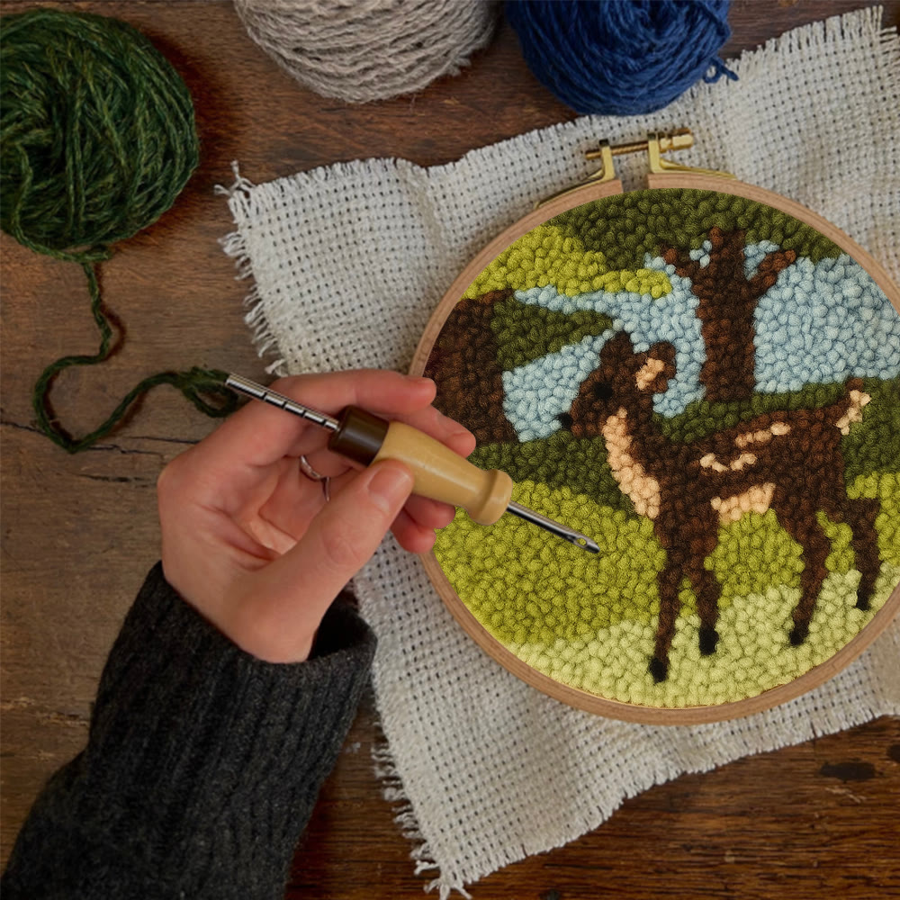 Forest Fawn Punch Needle Kit - Artisan-crafted Creation | Nature-inspired Lover's Pick - image 10