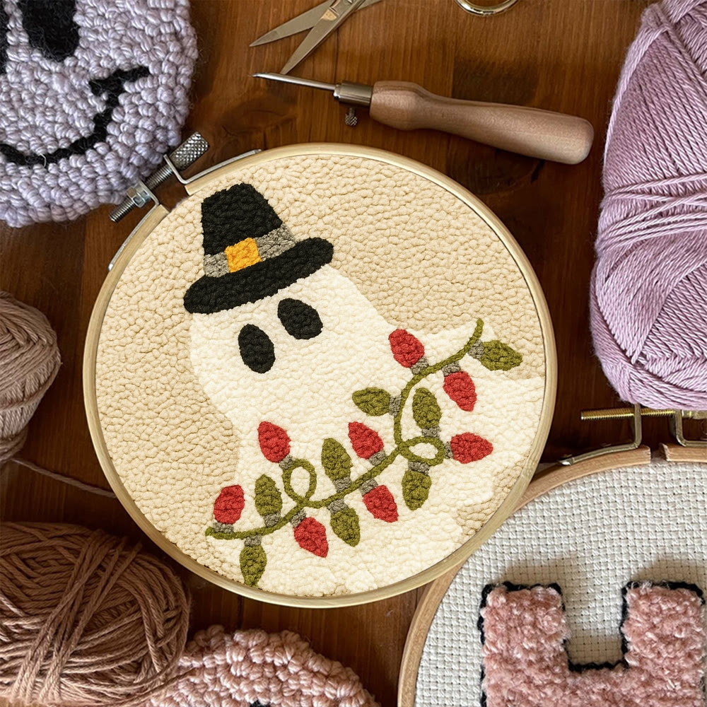 Mysterious Ghost Punch Needle Kit - Unique Christmas Craft | Nice Home Decor - image 9