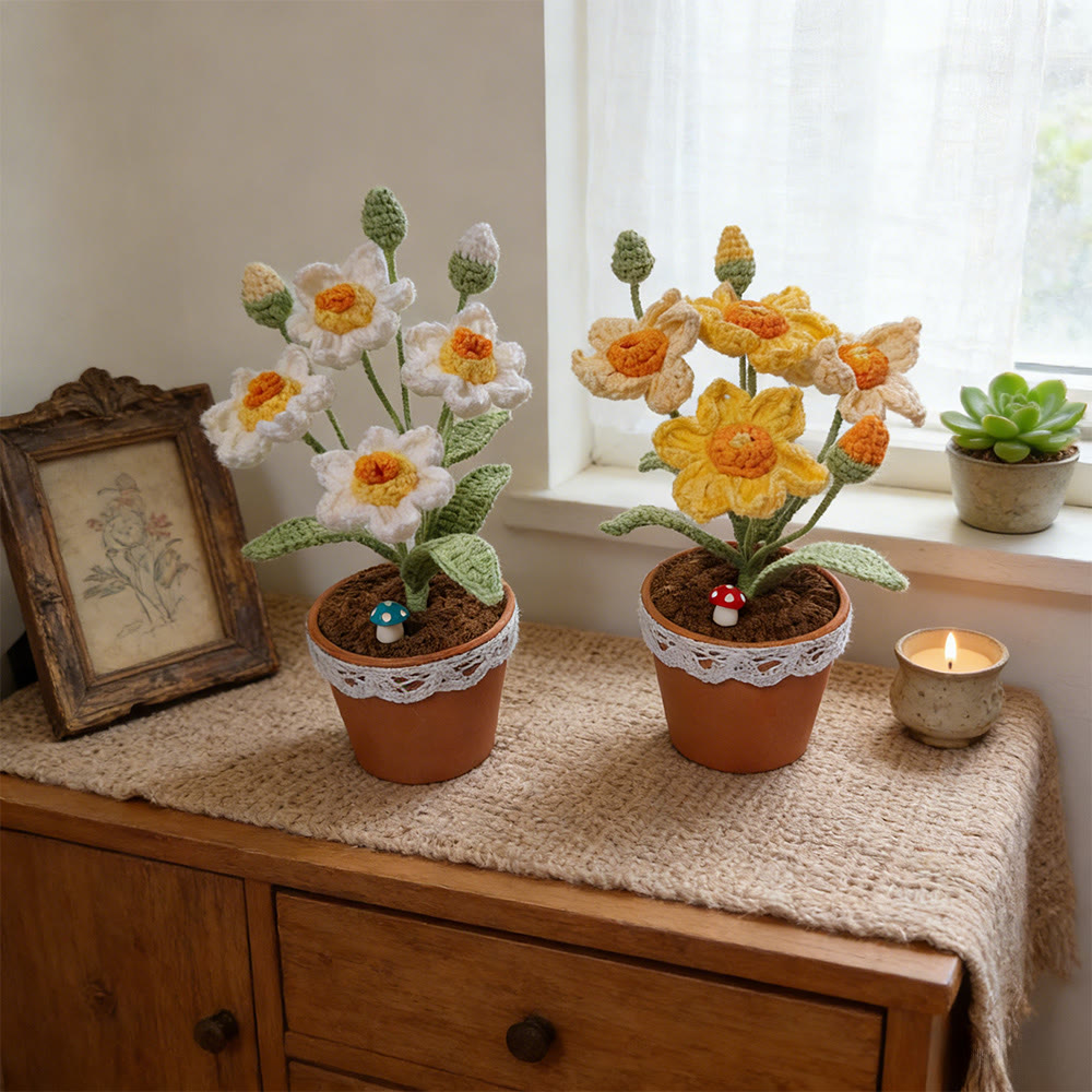 Narcissus Crochet - Unique Home Ornament | Gift For Flower Lovers  - image 4