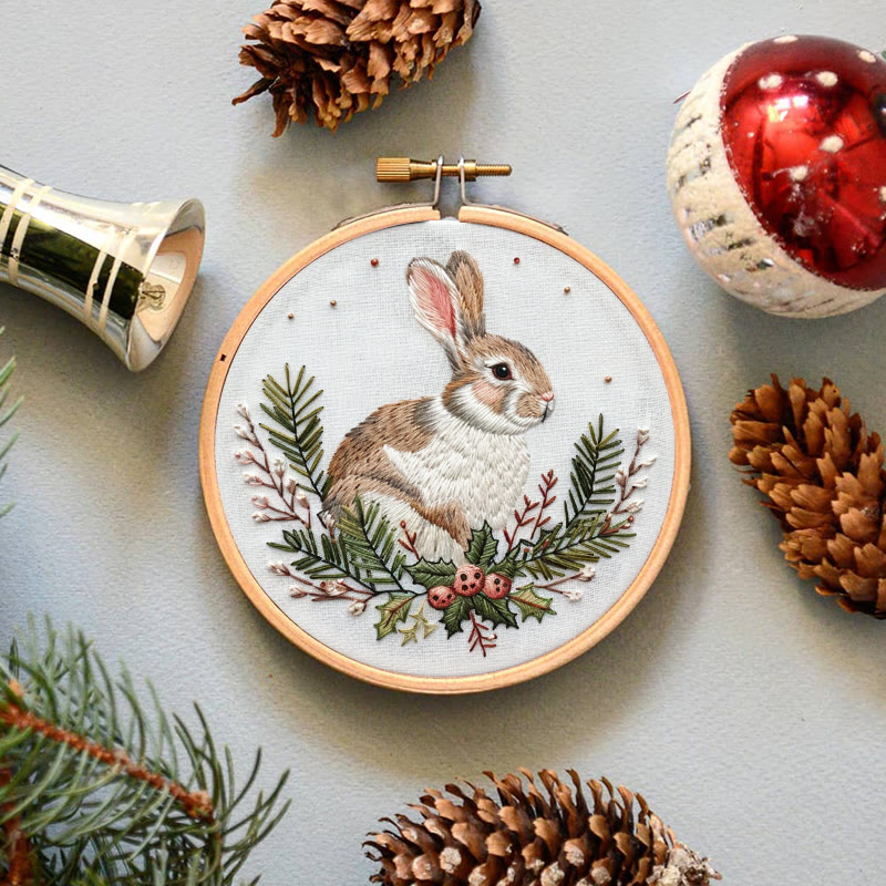Rubbyoo Embroidery Kit-  Christmas Bunny - image 8