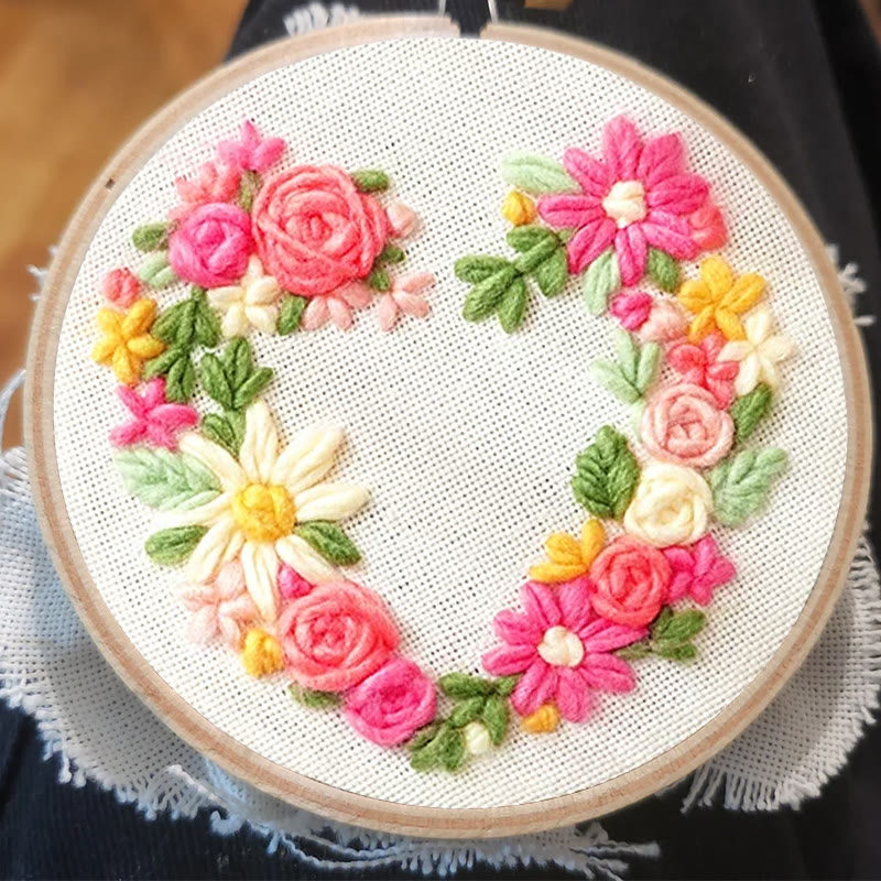 Floral Wish Punch Needle Kit - Creative Handmade Craft | Unique Birthday Gift  - image 7