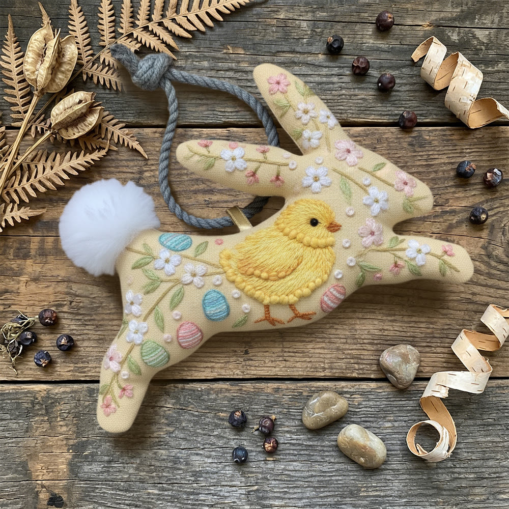 Rubbyoo Rabbit Embroidery Kit - Easter Chick | Unique Holiday Art | Perfect Handmade Gift - image 4