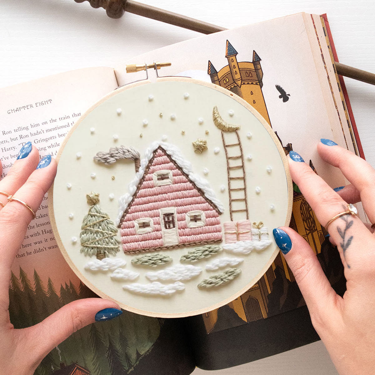 Rubbyoo Embroidery Kit - Christmas Eve | Diy Beginner Project | Christmas Decorative Craft  - image 5