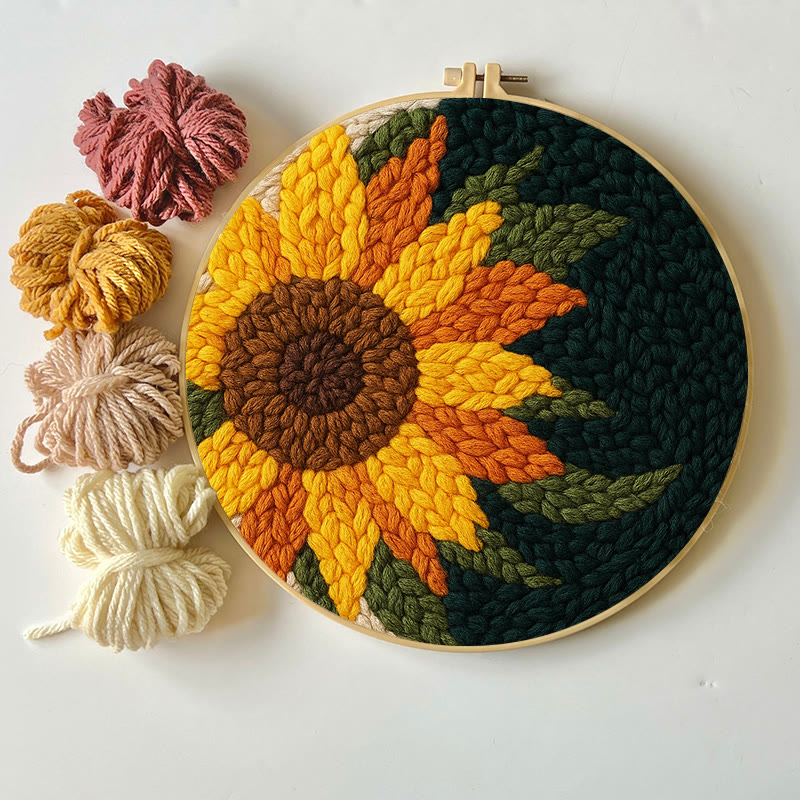  Sunflower Punch Needle Kit - Handmade Floral Craft | Perfect For Room Decor - image 5