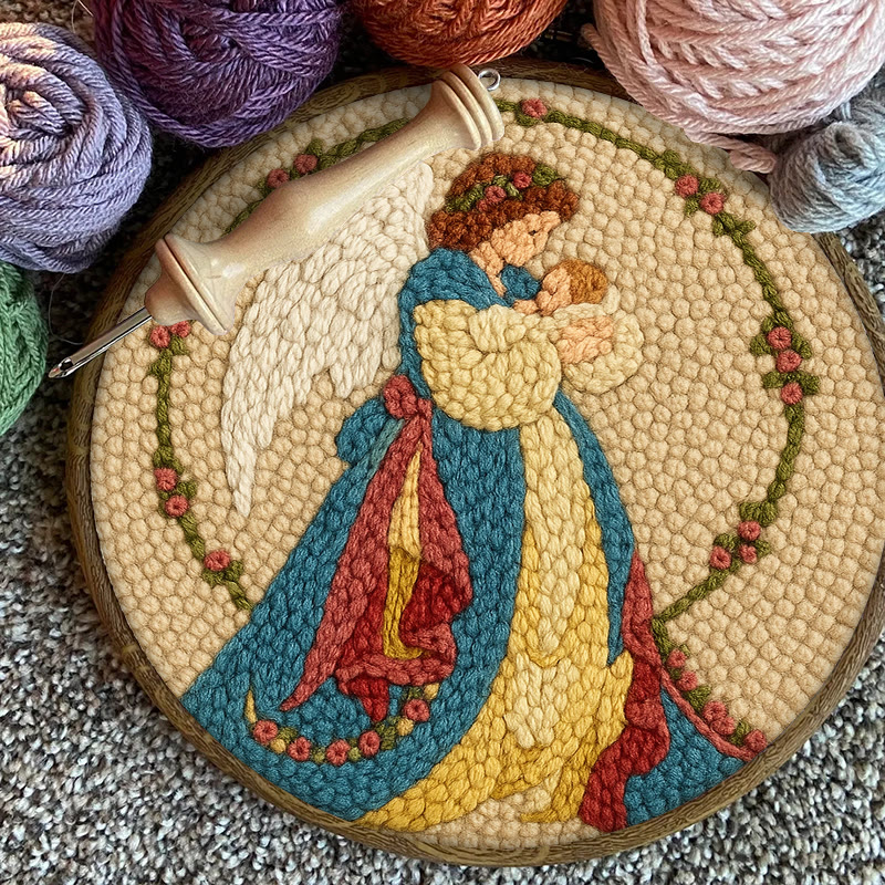 Birth Of Jesus Punch Needle Kit - Bible Wall Art | Holy Christmas Decor - image 12