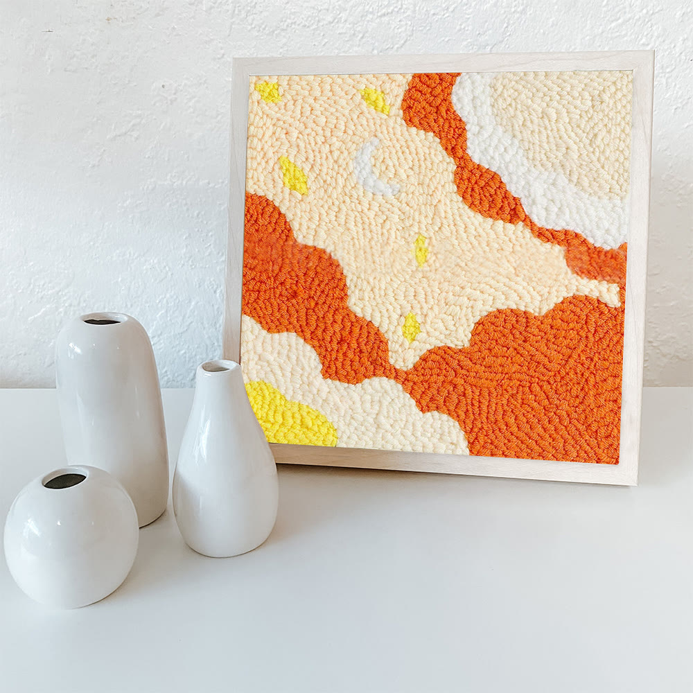 Abstract Art Square Punch Needle Kit - Unique  Handmade Craft  | Stylish Wall Decoration  - image 7