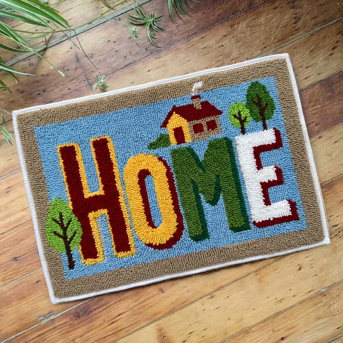 Rubbyoo Latch Hook Rug Kit - Home | Front Door Mat | Special Housewarming Gift - image 8