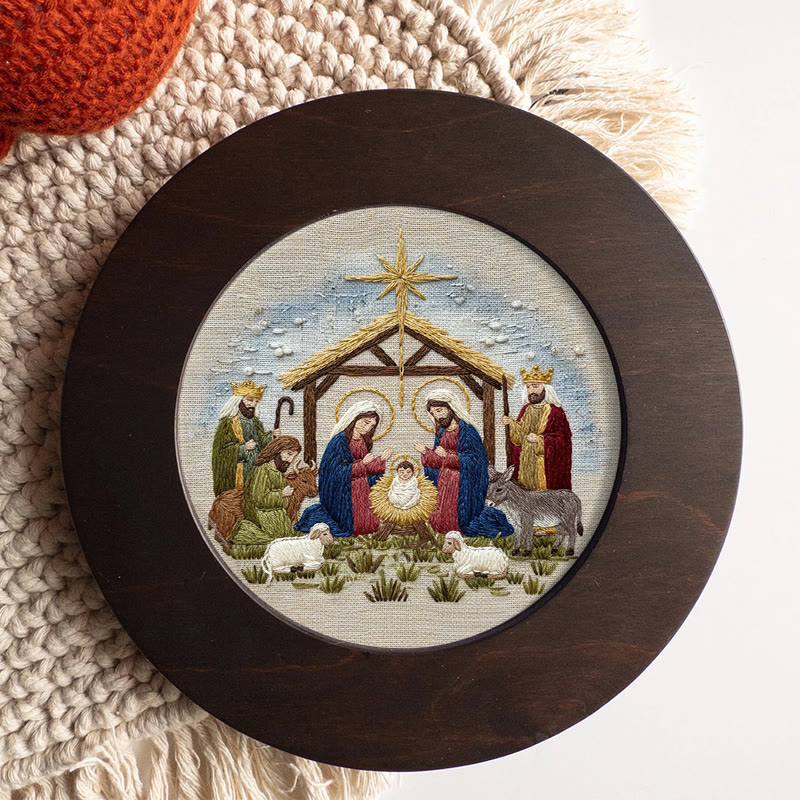 Rubbyoo Embroidery Kit - Christmas Nativity  | Diy Holiday Needlework | Decorative Handmade Craft - image 5