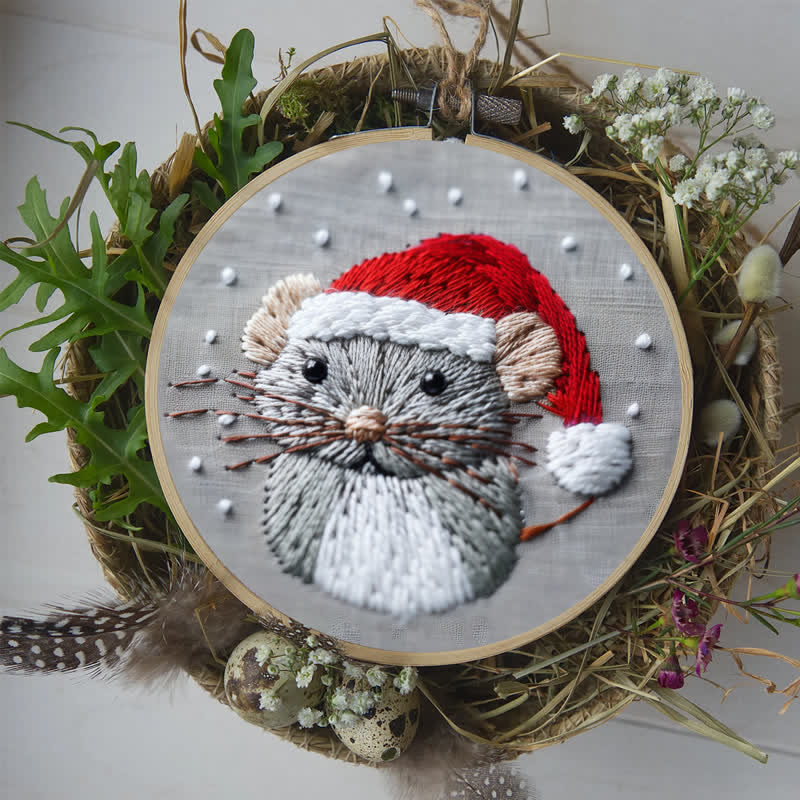 Rubbyoo Embroidery Kit - Christmas Mouse 2 - image 9