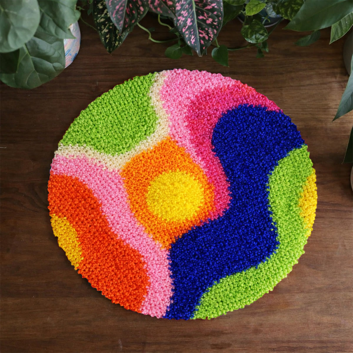 Rubbyoo Latch Hook Rug Kit - Colourful Design | Handmade  Room Decor | Special Gift For Friend - image 6