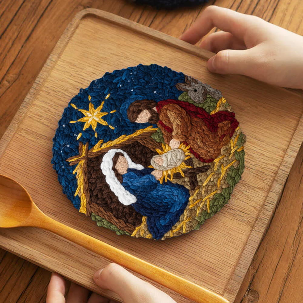 Christmas Nativity Scene  Punch Needle Kit - Religious Christmas Doormat | Handmade Needle Gift - image 10