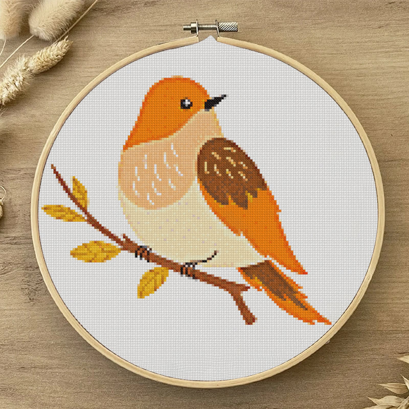  Cross Stitch Kit - Elegant Bird | Adorable Animal Craft | Unique Handmade Ornament - image 5
