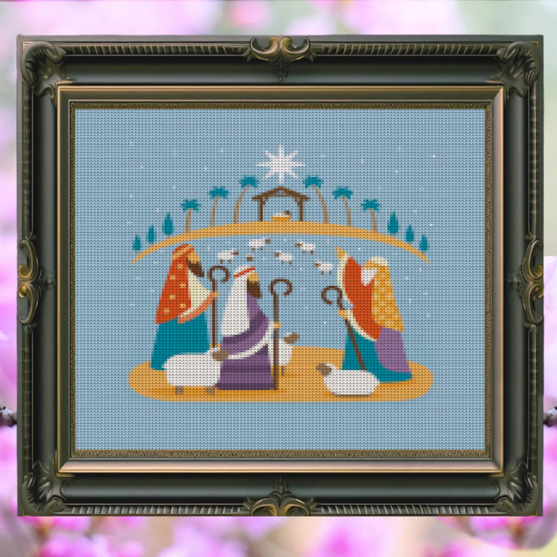 Cross Stitch Kit - Nativity Scenes | Merry Christmas Gift | Holy Needlepoint Ornament - image 5