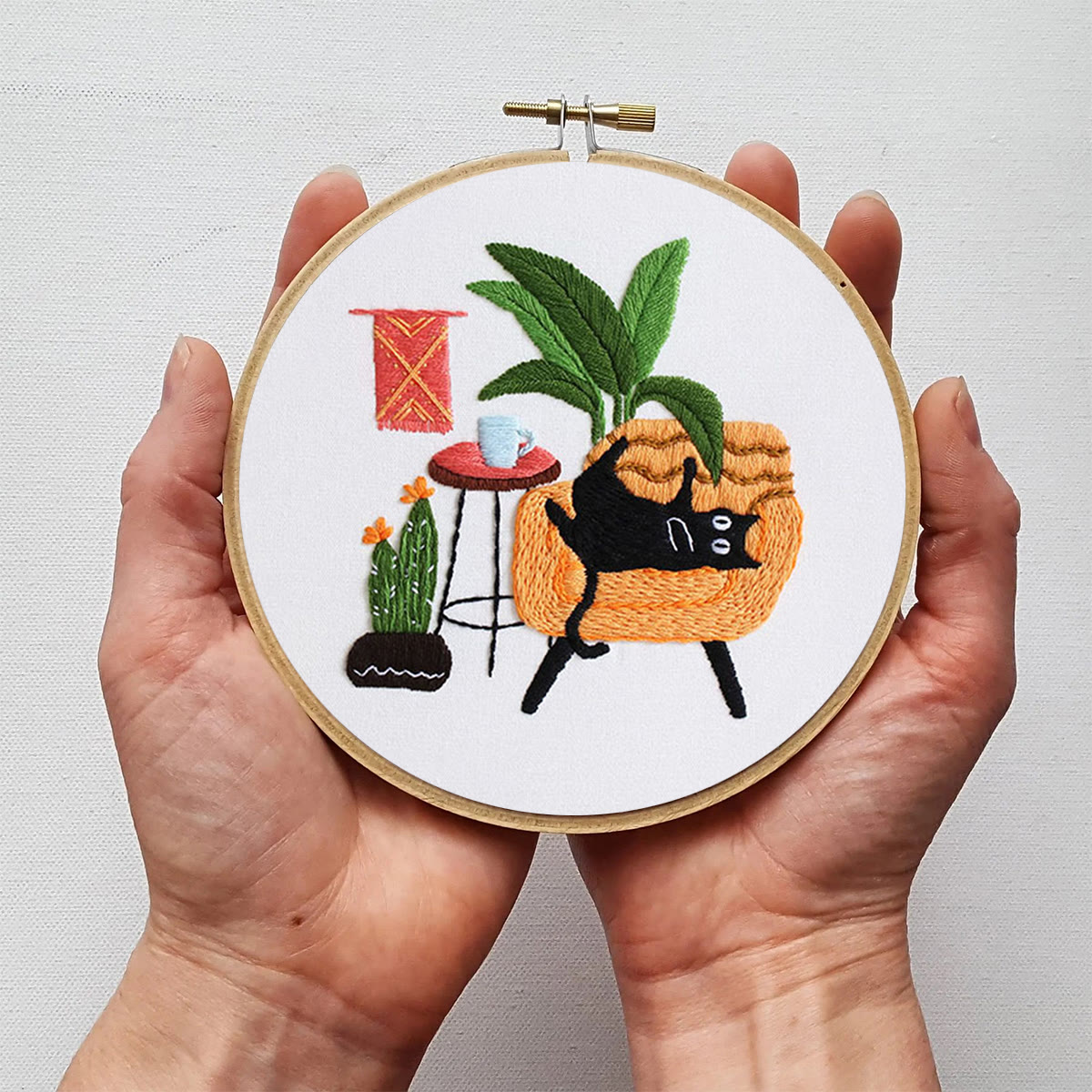 Rubbyoo Embroidery Kit -  Lazy Cat On The Sofa - image 5