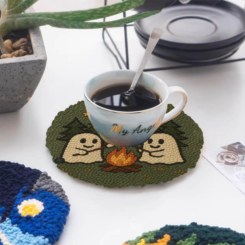 Campfire Ghost Punch Needle Kit - Spooky Halloween Coaster | Beginner Friendly Craft  - image 12
