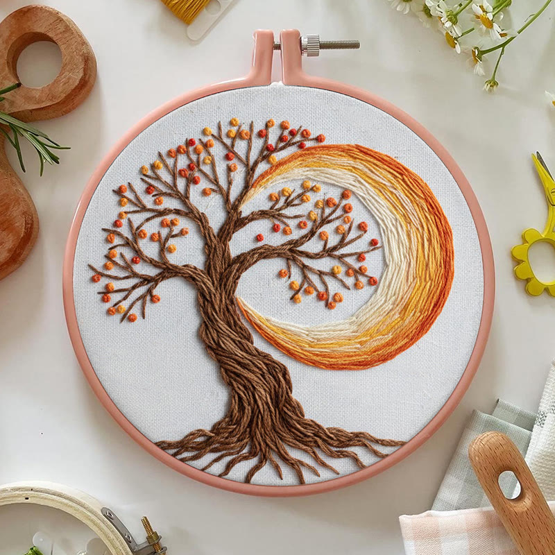 Rubbyoo Embroidery Kit - Tree Of Life | Creative Nature Pattern | Spiritual Handmade Craft   - image 5