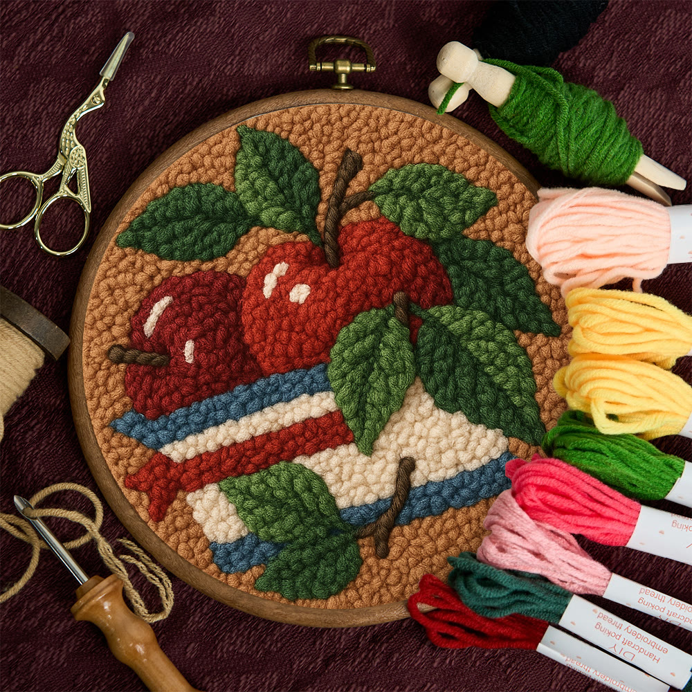 Apple Harvest Punch Needle Kit – Beginner Project | Thoughtful Handmade Gift Idea - image 11