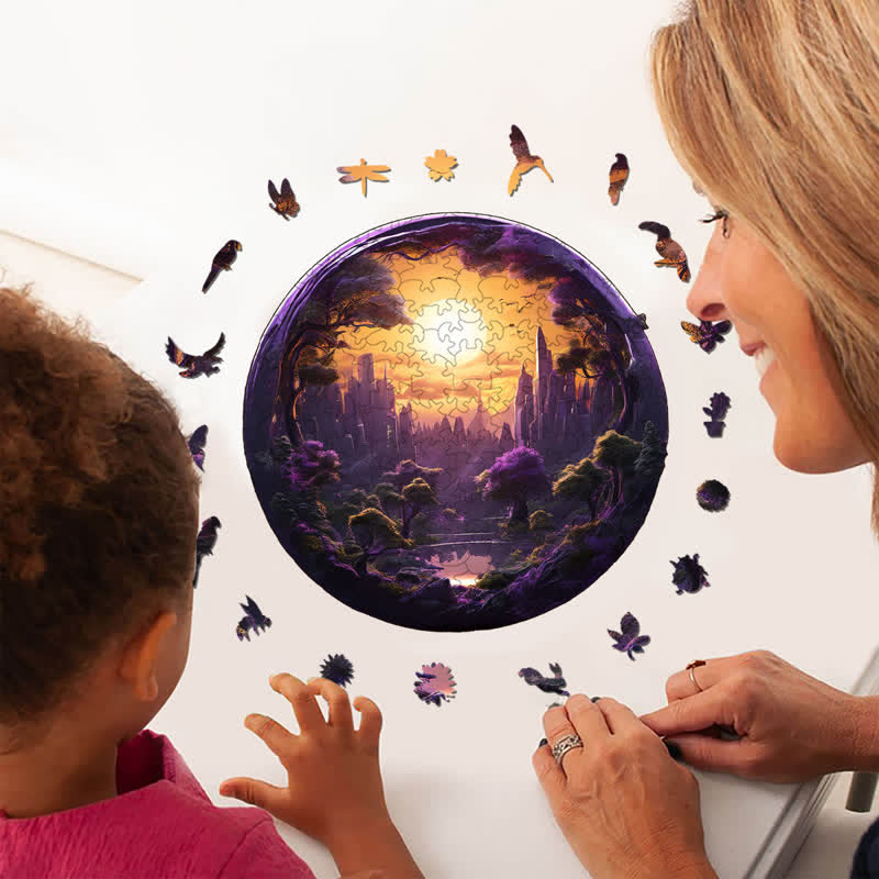 3D vision inside the cave-12 - Wooden Jigsaw Puzzle